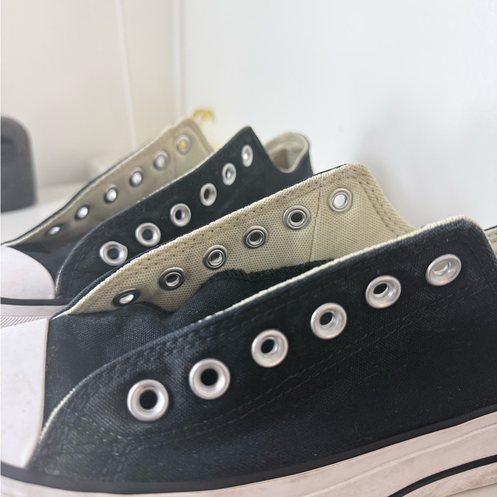 Converse Chuck Taylor All Star Platform Low Top Black White – Women’s Size 7.5 - Picture 10 of 14